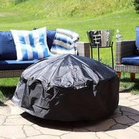 Housse brasero ronde en polyester imperméable, 5 tailles de 58 à 127 cm