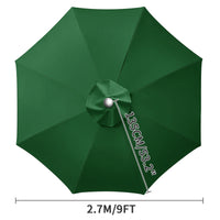 Toile de remplacement parasol 6 ou 8 baleines, imperméable anti-UV, Ø 2 à 3 m