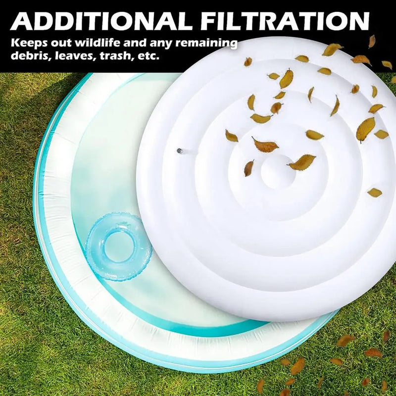 Housse gonflable isolante pour spa extérieur, diamètre 145 cm, coupe-vent et pliable