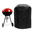 Housse de barbecue ronde universelle 58 x 77 cm, résistante au vent, noir ou argent