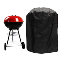 Housse de barbecue ronde universelle 58 x 77 cm, résistante au vent, noir ou argent