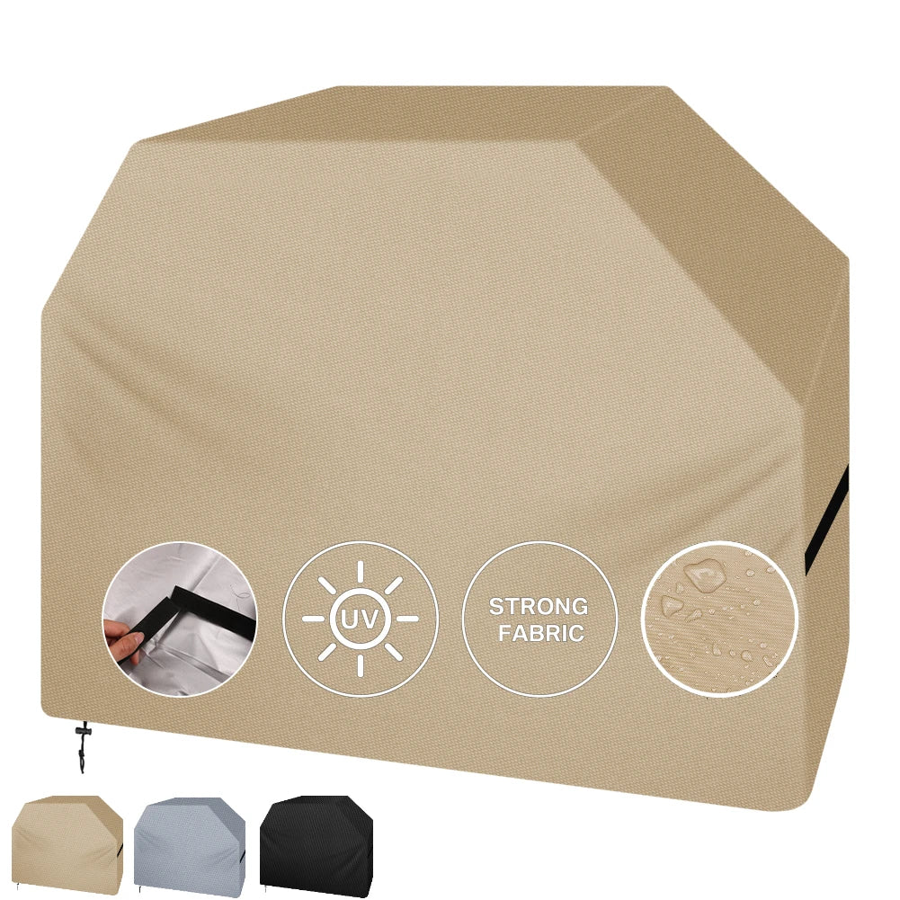 Housse barbecue à gaz 190D imperméable anti-UV, 147 x 61 x 122 cm, sac inclus