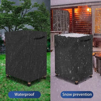 Housse pour petit rack à bûches Oxford 600D imperméable avec poignée, 43 x 36 x 76 cm