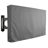 Housse TV extérieure polyester à fermeture scratch, gris, beige ou noir, de 22 à 75 pouces
