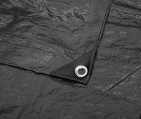Bâche de sol camping imperméable polyester avec œillets, 180 x 180 cm ou 180 x 280 cm