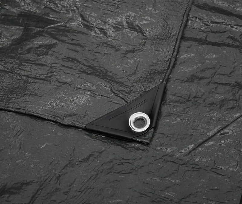 Bâche de sol camping imperméable polyester avec œillets, 180 x 180 cm ou 180 x 280 cm