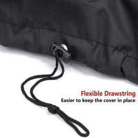 Housse de barbecue compatible avec Weber Q1000, Q1200 et Q1400, tissu Oxford noir imperméable