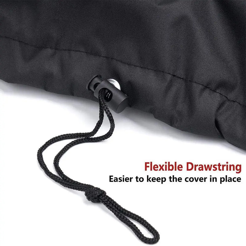 Housse de barbecue compatible avec Weber Q1000, Q1200 et Q1400, tissu Oxford noir imperméable
