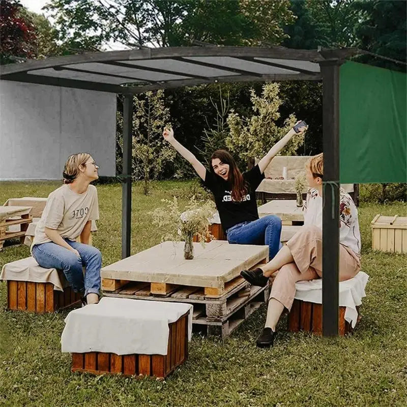 Auvent de remplacement pour pergola 520 x 200 cm, bords renforcés, polyester 190T, 5 coloris