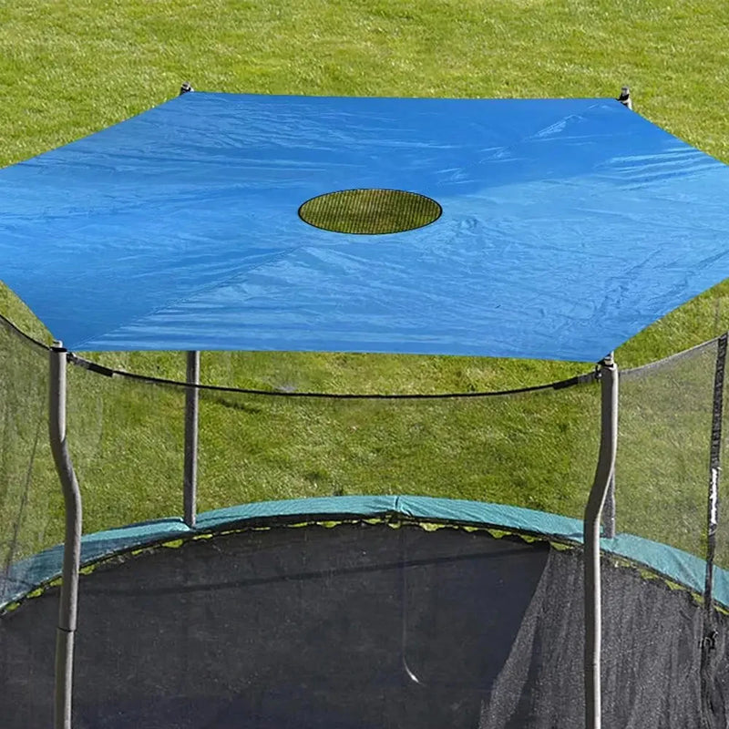 Toit pare-soleil de trampoline anti-UV imperméable, 1,83 à 4,88 m, pour 6, 8 ou 12 poteaux