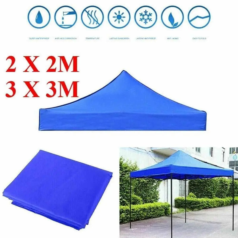 Bâche pour tonnelle Oxford 420D imperméable anti-UV, 2 x 2 ou 3 x 3 m