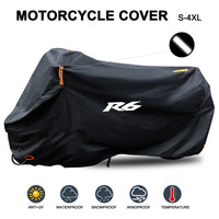 Housse moto pour Yamaha YZF-R6 et R6S 1998-2016, Oxford imperméable, anti-UV, 7 tailles