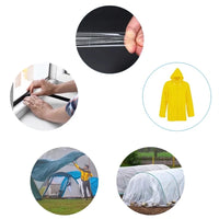Ruban de réparation transparent anti-UV pour film de serre agricole, 10 m, 4,8 à 20 cm