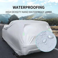 Housse voiture pour Audi Q5, Oxford 210T imperméable, anti-UV, argent ou noir