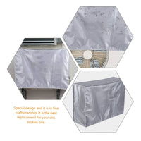 Housse de climatiseur extérieur et de pompe à chaleur, polyester argenté imperméable, 75 à 105 cm