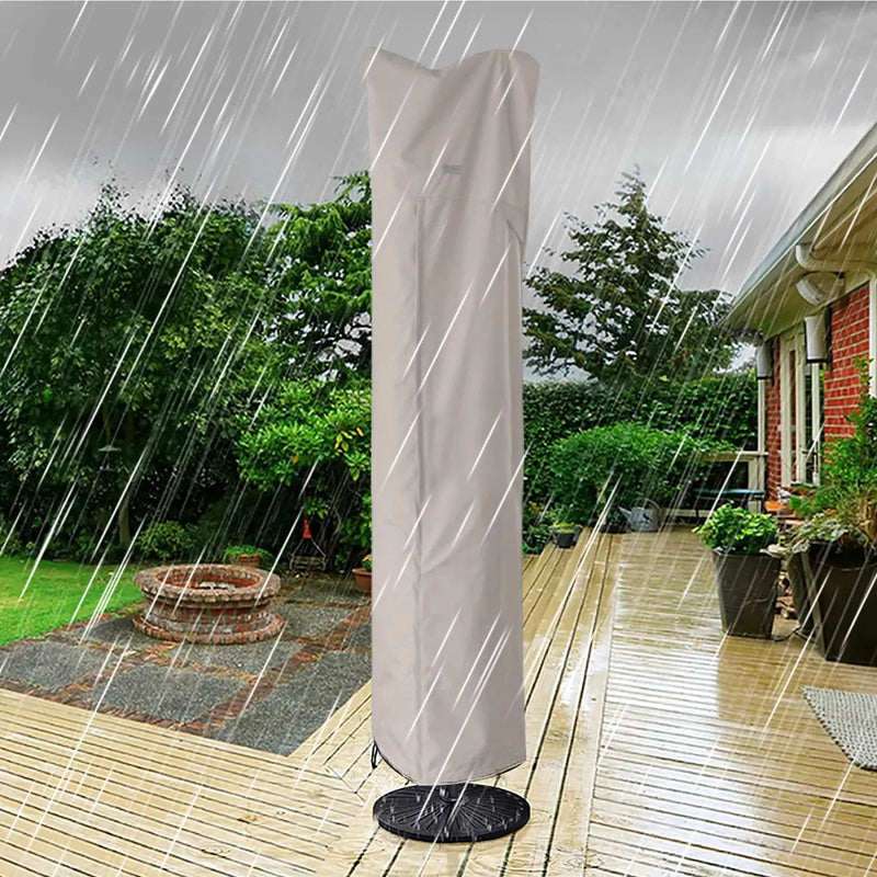 Housse de protection parasol déporté à cordon de serrage, Oxford anti-UV, 2 tailles