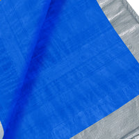 Bâche étanche avec œillets en polyéthylène, bleue ou verte, de 2 x 3 à 4 x 5 m