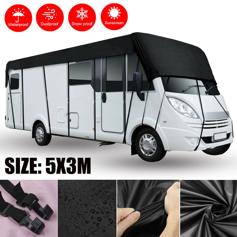 Housse de toit camping-car 210D imperméable, anti-UV et anti-neige, 4 longueurs de 5 à 8,5 m