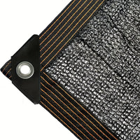 Voile d'ombrage noir 75 % à œillets pour pergola et serre, 16 tailles