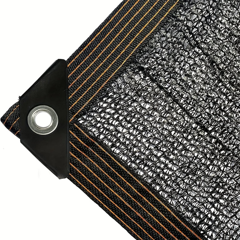 Voile d'ombrage noir 75 % à œillets pour pergola et serre, 16 tailles