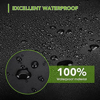 Housse salon de jardin imperméable en Oxford 210D, argent ou noir, 36 tailles