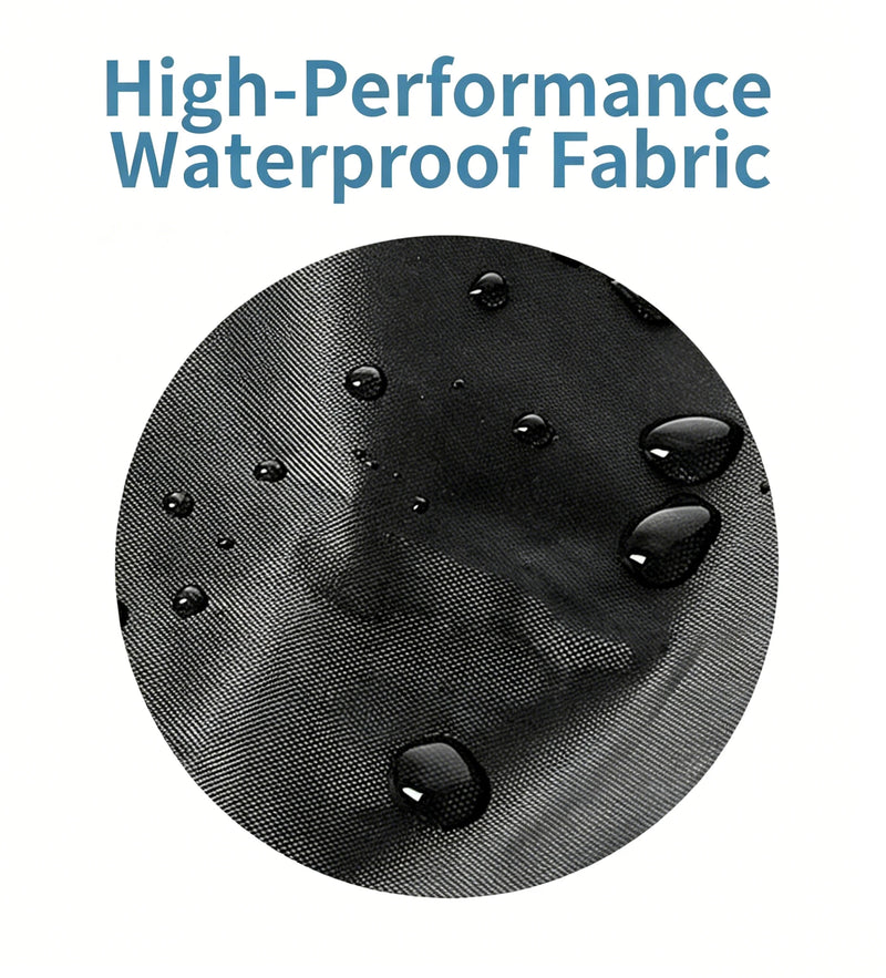 Housse enrouleur bâche solaire piscine noire en polyester enduit d'argent, de 495 à 730 cm