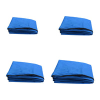 Toile de remplacement pour bimini de bateau 3 arceaux, bleue, Oxford PVC, 4 tailles
