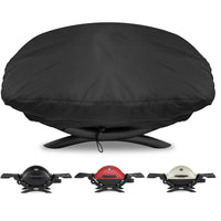 Housse barbecue pour Weber Q1000, polyester noir imperméable 68 x 44 x 32 cm