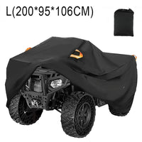 Housse quad extérieure universelle 210D noire, imperméable et anti-UV, 4 tailles