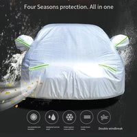 Housse voiture pour Audi Q5 argentée, imperméable, anti-poussière, anti-UV et résistante à la neige