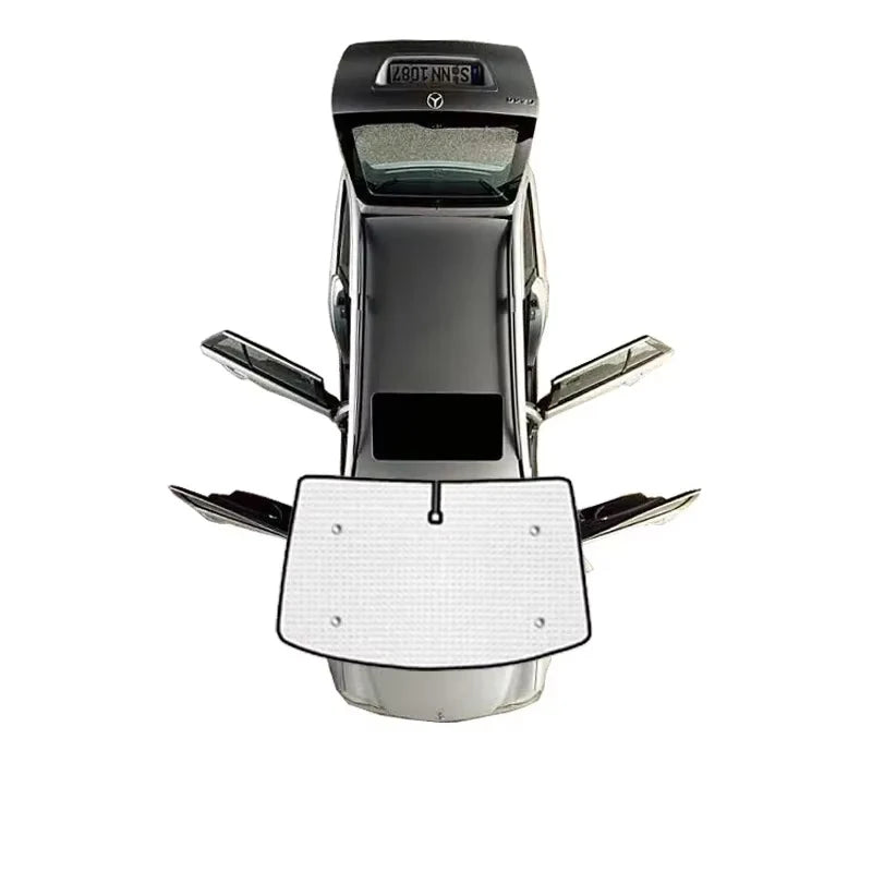 Pare-soleil voiture pour Nissan Qashqai J11 Tekna 2014-2021, à ventouses, aluminium double face