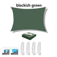 Voile d'ombrage rectangulaire anti-UV 95 % respirante, 13 coloris, 10 tailles