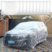 Housse de voiture jetable transparente, anti-poussière et anti-rayures, usage unique, tailles S à XL