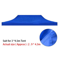 Toile de remplacement pour tonnelle pliante, rouge ou bleu, 2x2 à 3x4,5 m, structure non incluse