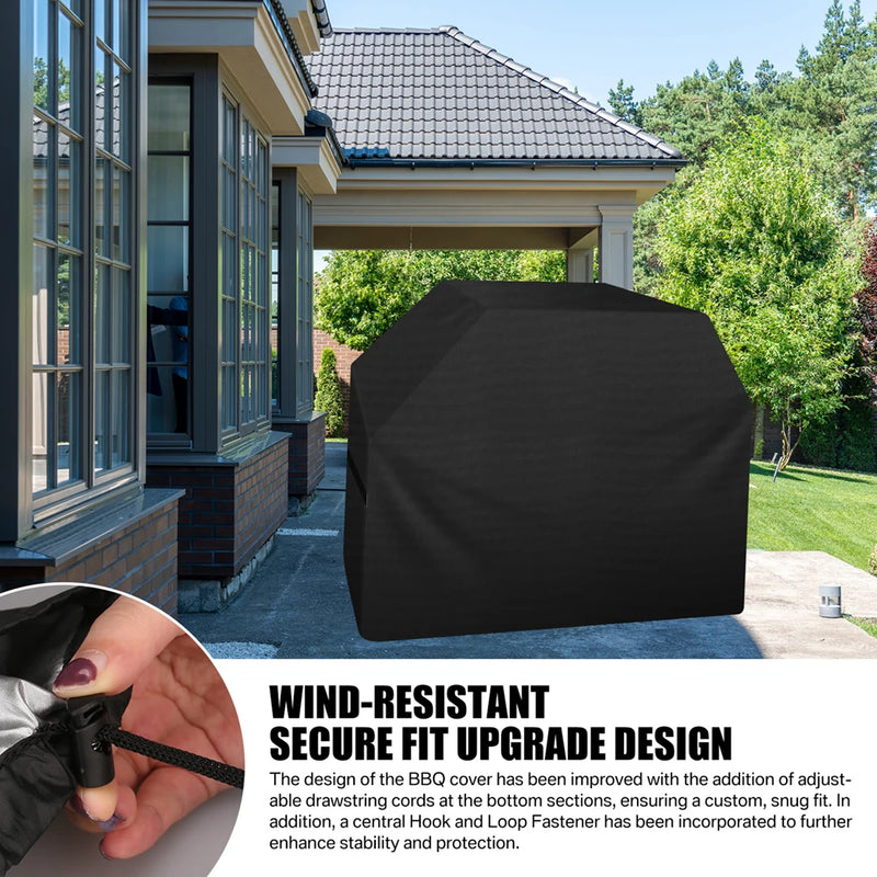 Housse barbecue extérieur imperméable anti-UV pour grill à gaz ou charbon, 6 modèles