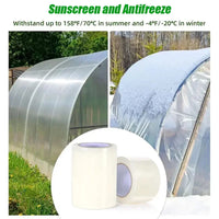 Ruban de réparation pour film de serre, transparent anti-UV, 10 m, largeur 3 à 15 cm