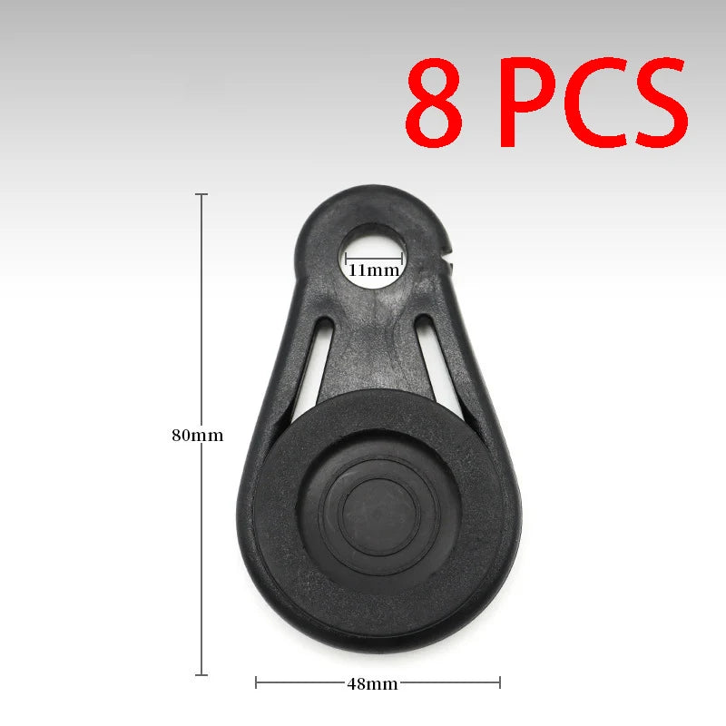 Clips de bâche à disque en plastique, lot de 4 ou 8, sans percer la toile