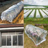 Bâche transparente pour serre en film polyéthylène anti-buée et isolant, 2x10 m ou 3x6 m