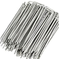 Agrafes galvanisées en U pour toile anti-mauvaises herbes, 10 ou 15 cm, 50 ou 100 pièces