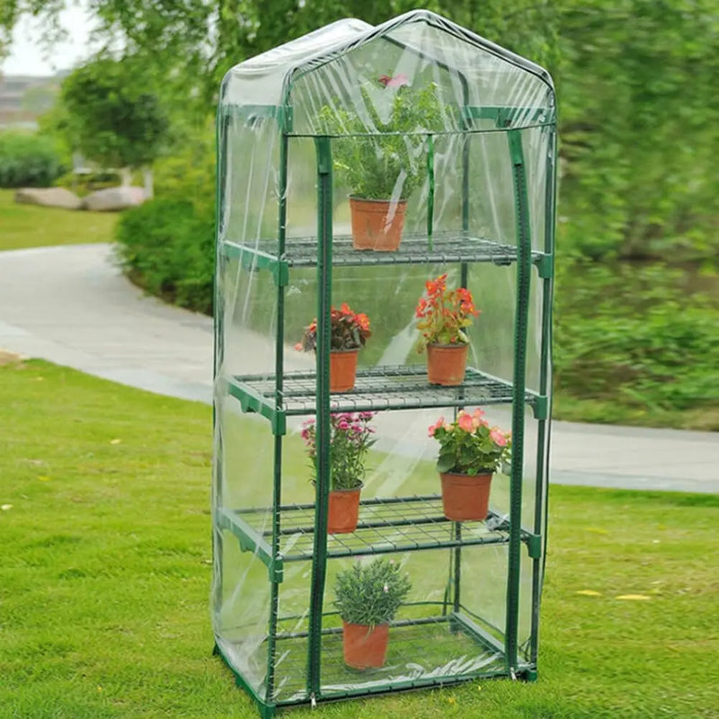 Bâche de rechange pour mini serre de jardin en PVC transparent, 2 à 5 niveaux