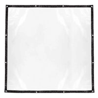 Bâche transparente en polyéthylène à œillets et bordure noire, de 1,5x1,5 à 3x2,5 m