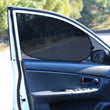 Pare-soleil voiture en maille noire à ventouses pour vitres latérales et lunette arrière, 4 compositions