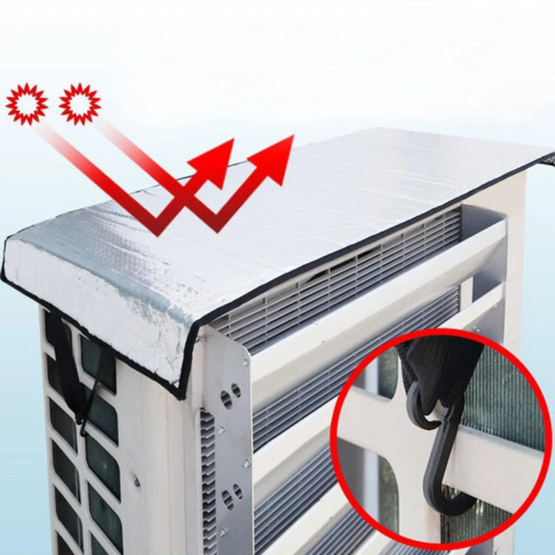 Housse de climatiseur extérieur réfléchissante 95 x 46 cm, lot de 1 à 10 pièces
