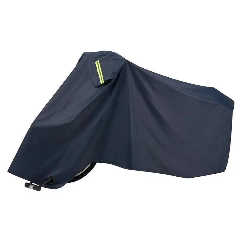 Housse de scooter et moto imperméable anti-UV avec bandes réfléchissantes, noire ou argent, tailles S à L
