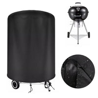 Housse barbecue ronde pour Weber 57 cm, bouilloire, Oxford imperméable noir, 70 x 70 cm