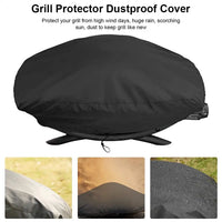 Housse de barbecue compatible avec Weber Q1000, Q1200 et Q1400, tissu Oxford noir imperméable