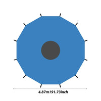 Toit pare-soleil de trampoline anti-UV imperméable, 1,83 à 4,88 m, pour 6, 8 ou 12 poteaux