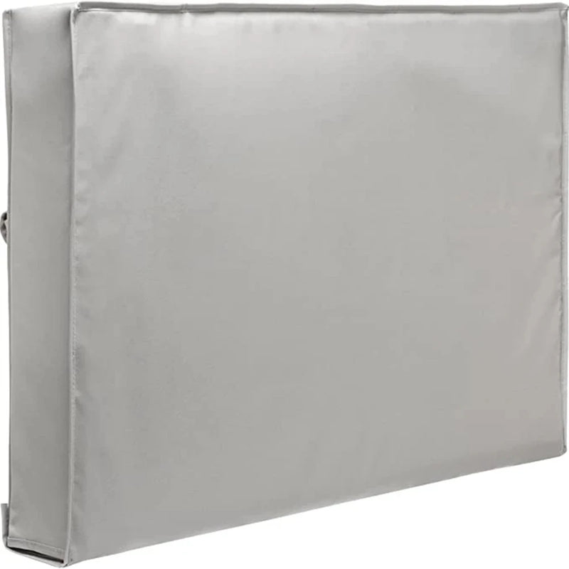 Housse TV extérieure polyester à fermeture scratch, gris, beige ou noir, de 22 à 75 pouces