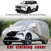 Housse voiture pour Nissan X-Trail, Patrol, Juke et Murano, Oxford argentée imperméable