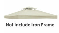 Bâche de toit pour tonnelle 3 x 3 m polyester 300D imperméable anti-UV, 7 coloris
